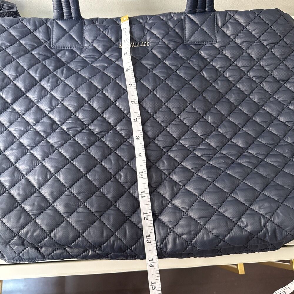 MZ Wallace Navy Metro Tote Deluxe with Strap - Large, Travel Tote - NWOT - Picture 11 of 12